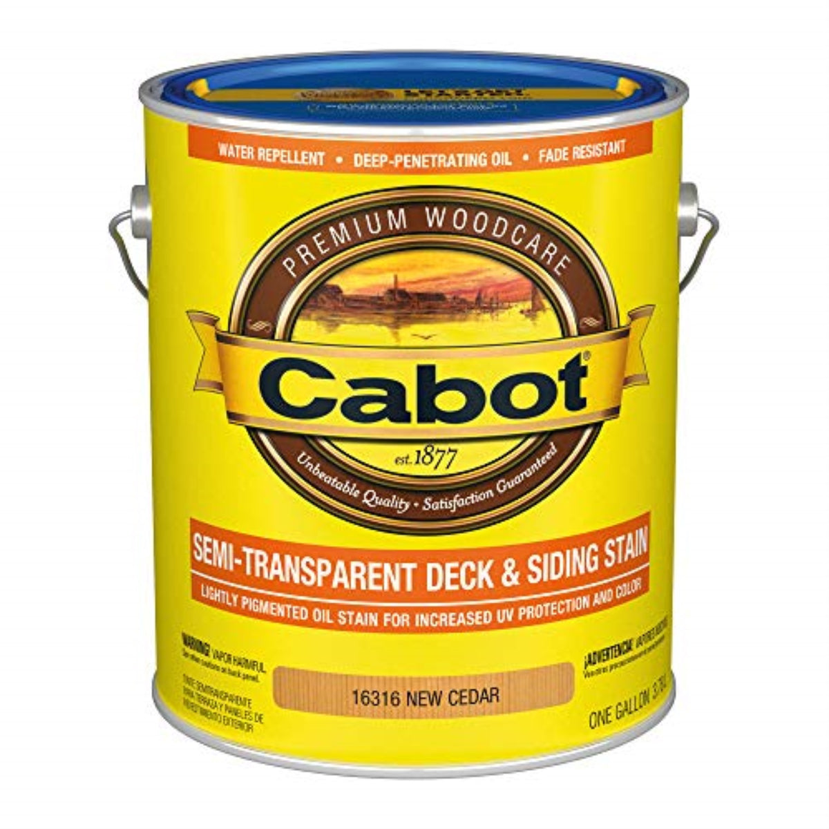 1492800 Stain S/T Cedar Voc Gl Cabot Semi-Transparent Tintable New Cedar Penetrating Oil Deck And Dock Stain 1 Gal (Pack Of 4)