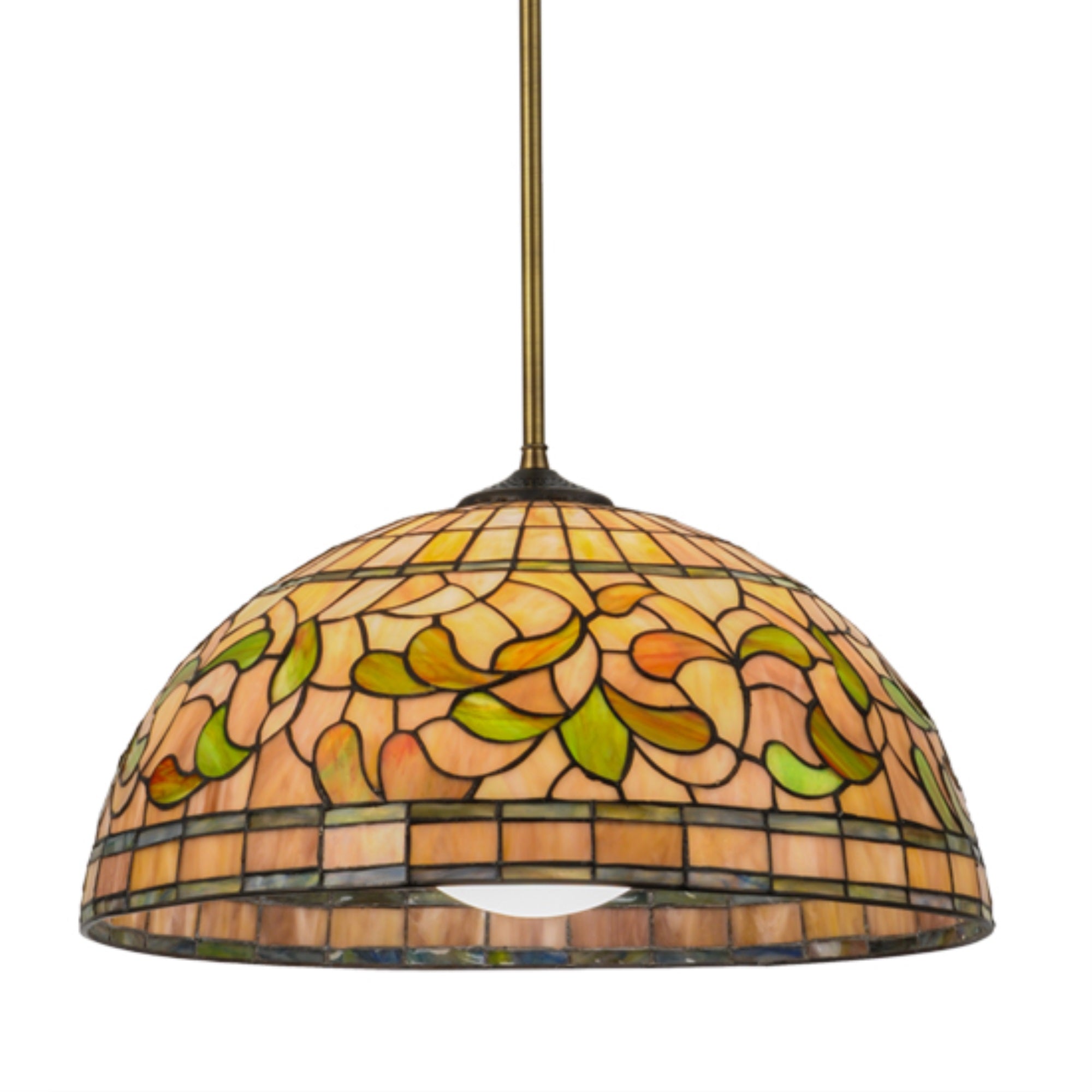 20' Wide Tiffany Turning Leaf Pendant