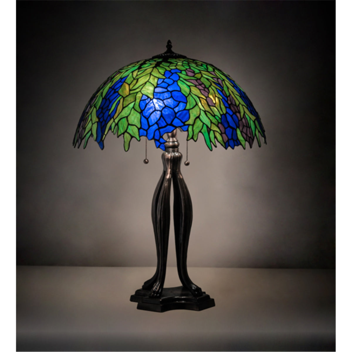 30' High Tiffany Honey Locust Table Lamp