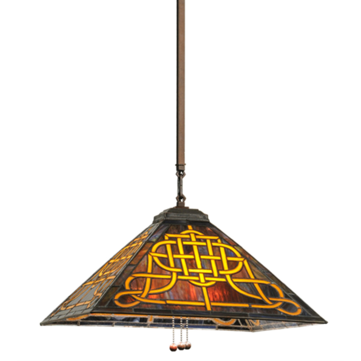 17' Square Knotwork Mission Pendant