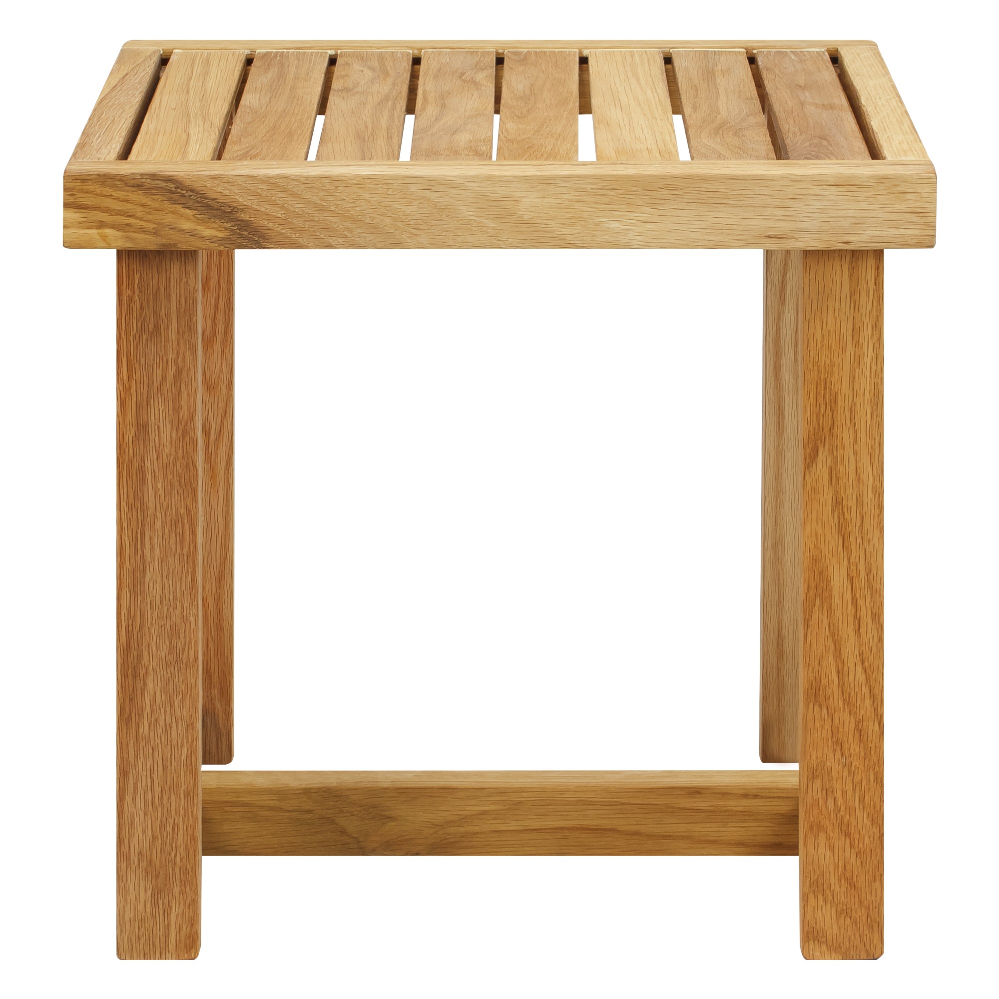 18' Shower Bench With Solid American White Oak