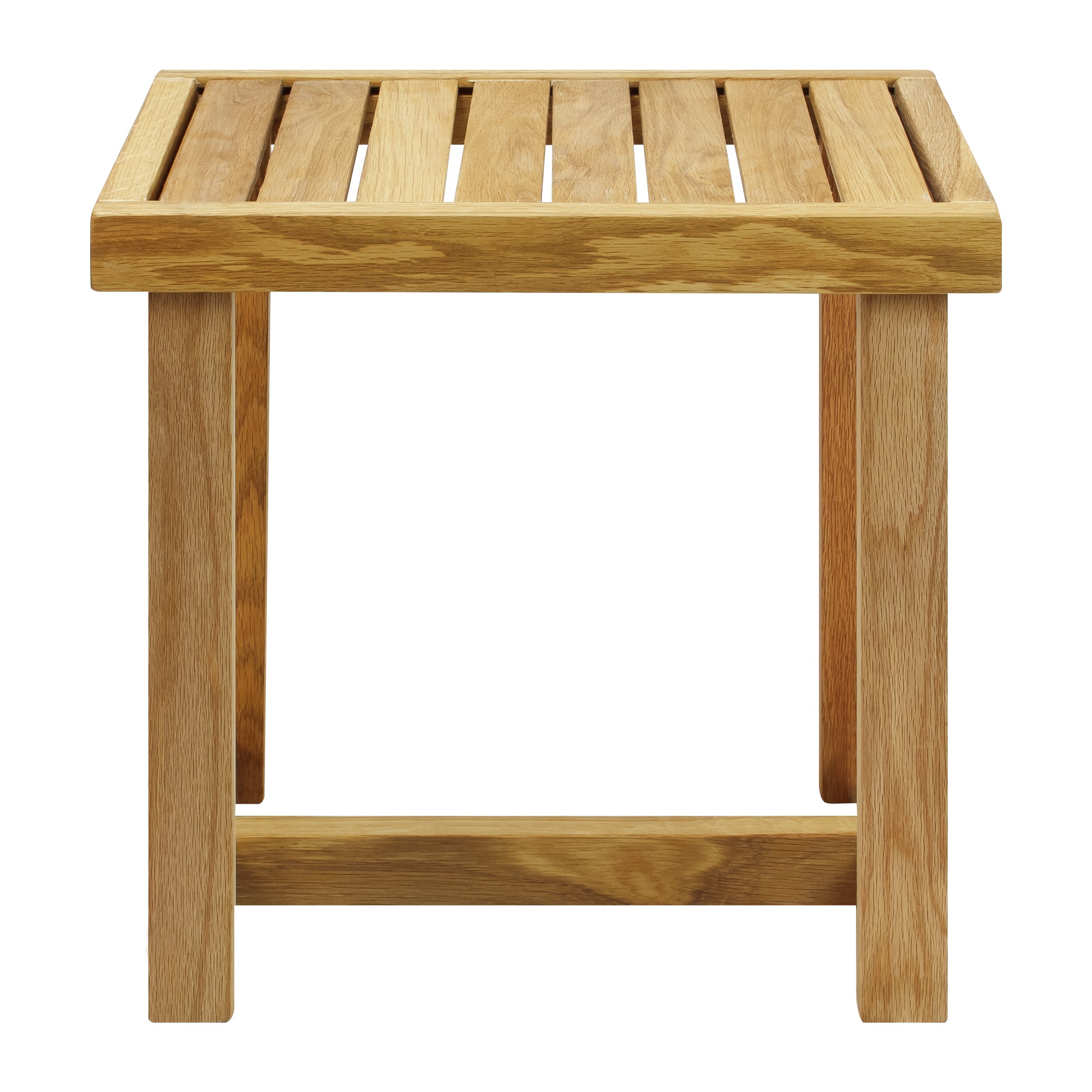 18' Shower Bench With Solid American White Oak