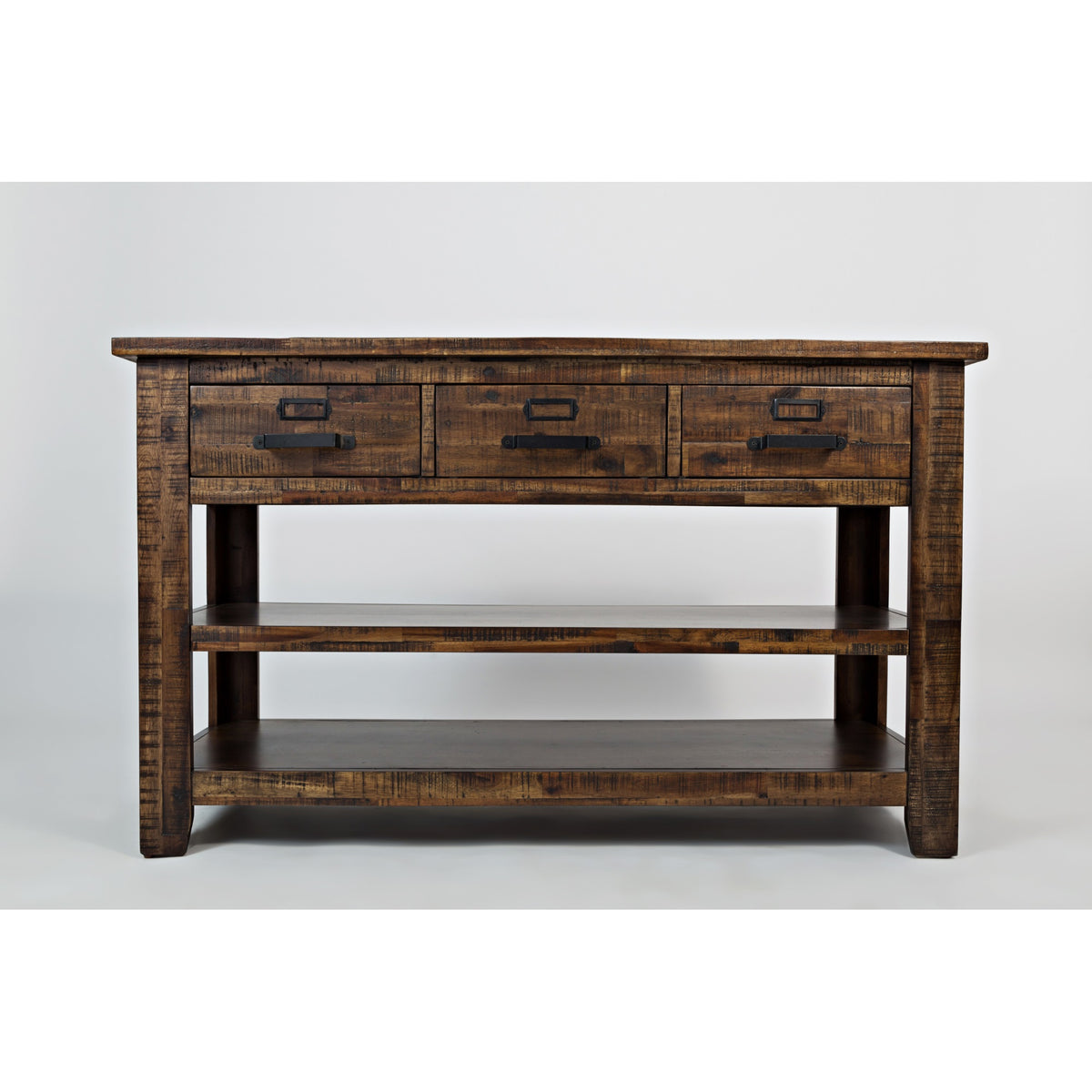 Cannon Valley Distressed Industrial 50' Sofa Table