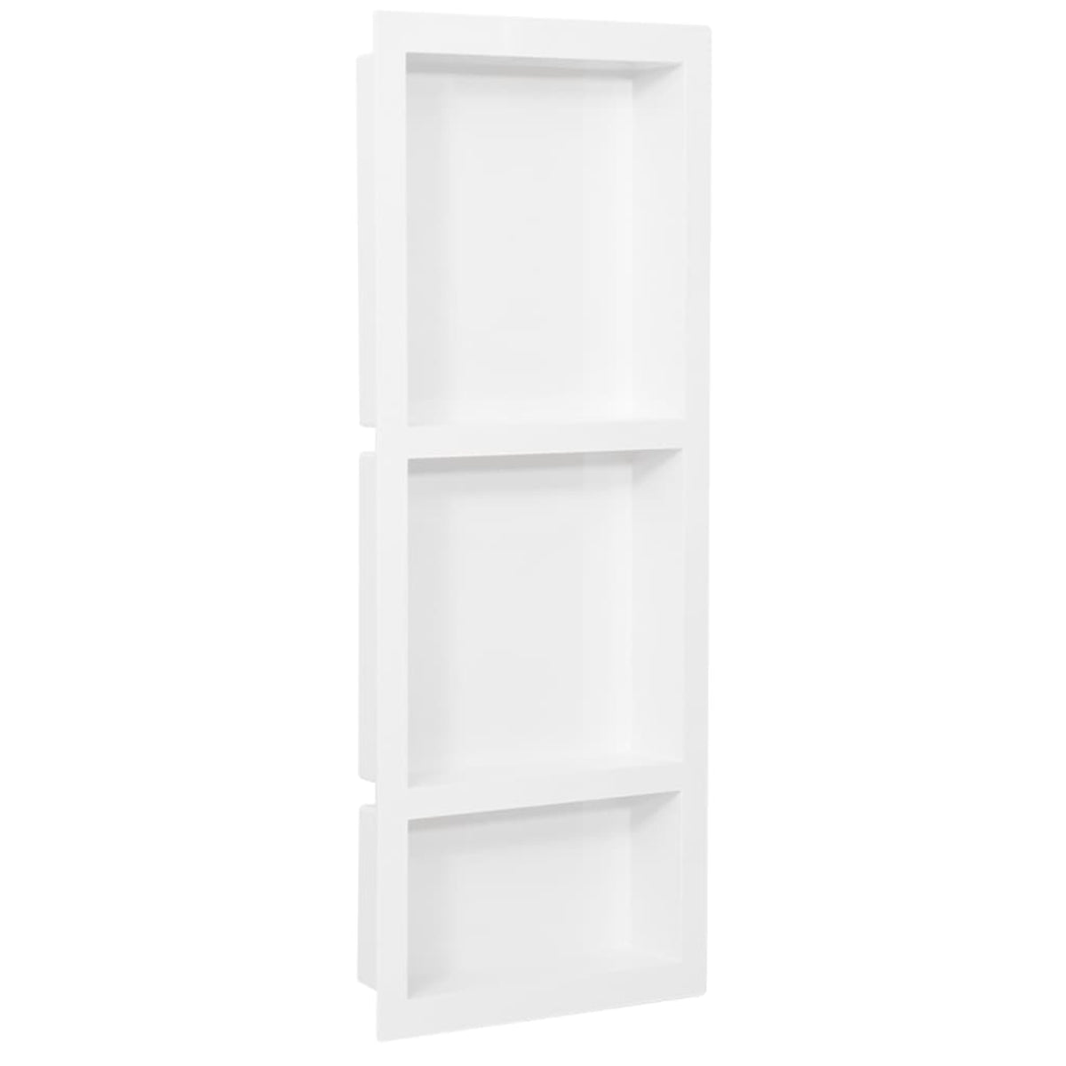 Vidaxl Shower Niche With 3 Compartments Matt White 16.1'X39'X3.5'