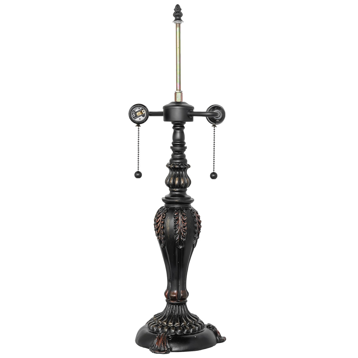 26' High Willow Branch W/ 2 Light 'S' Cluster Table Base