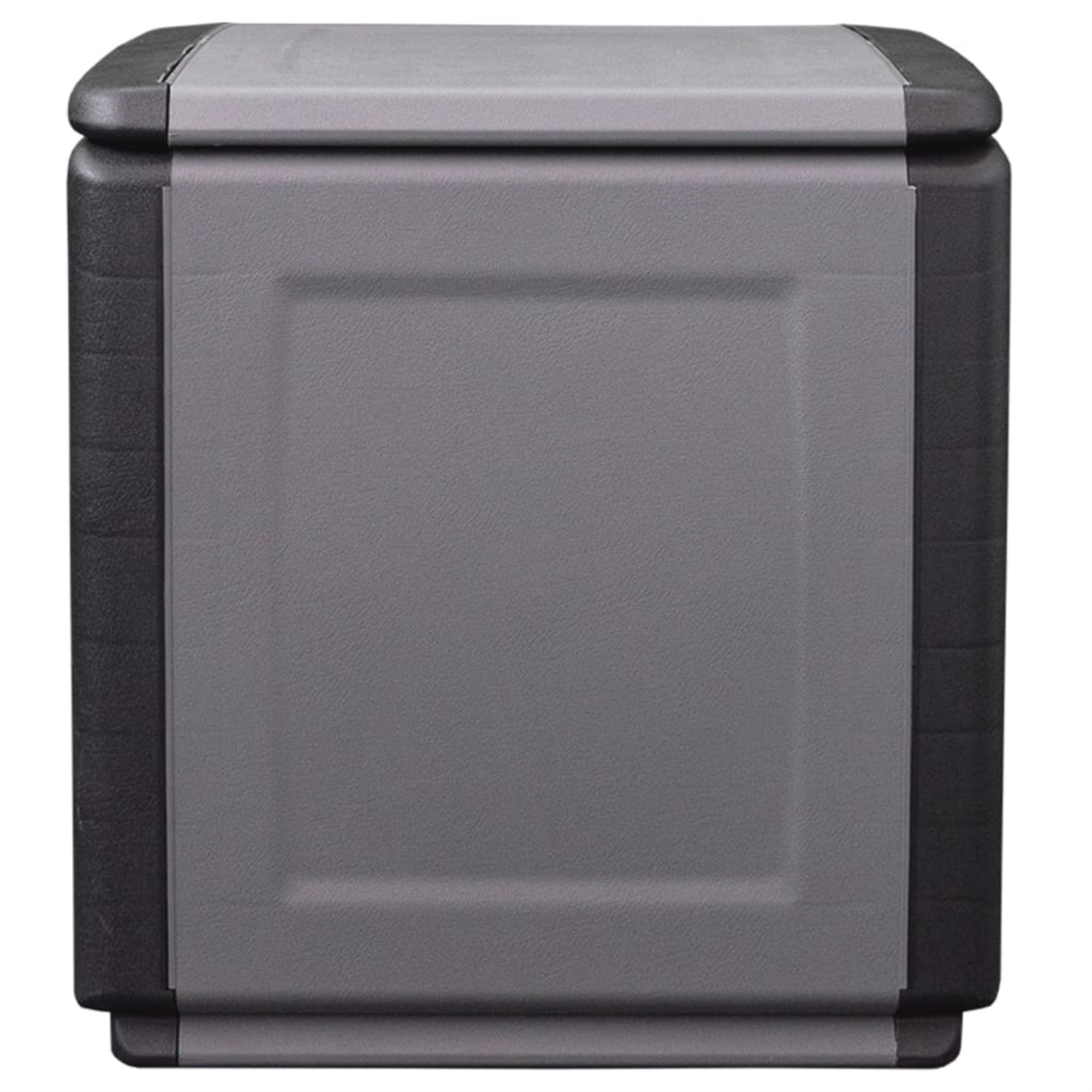 Vidaxl Patio Storage Box 21.3'X20.9'X22.4' 34.3 Gal Dark Gray And Black