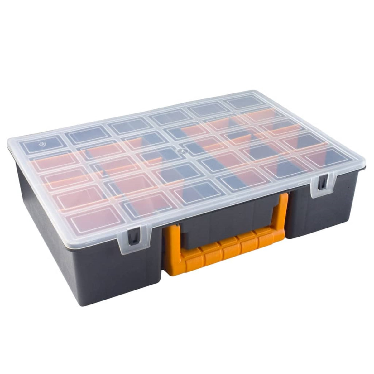 Vidaxl Assortment Boxes 2 Pcs With Removable Dividers 14.2'X9.8'X3.3' Pp