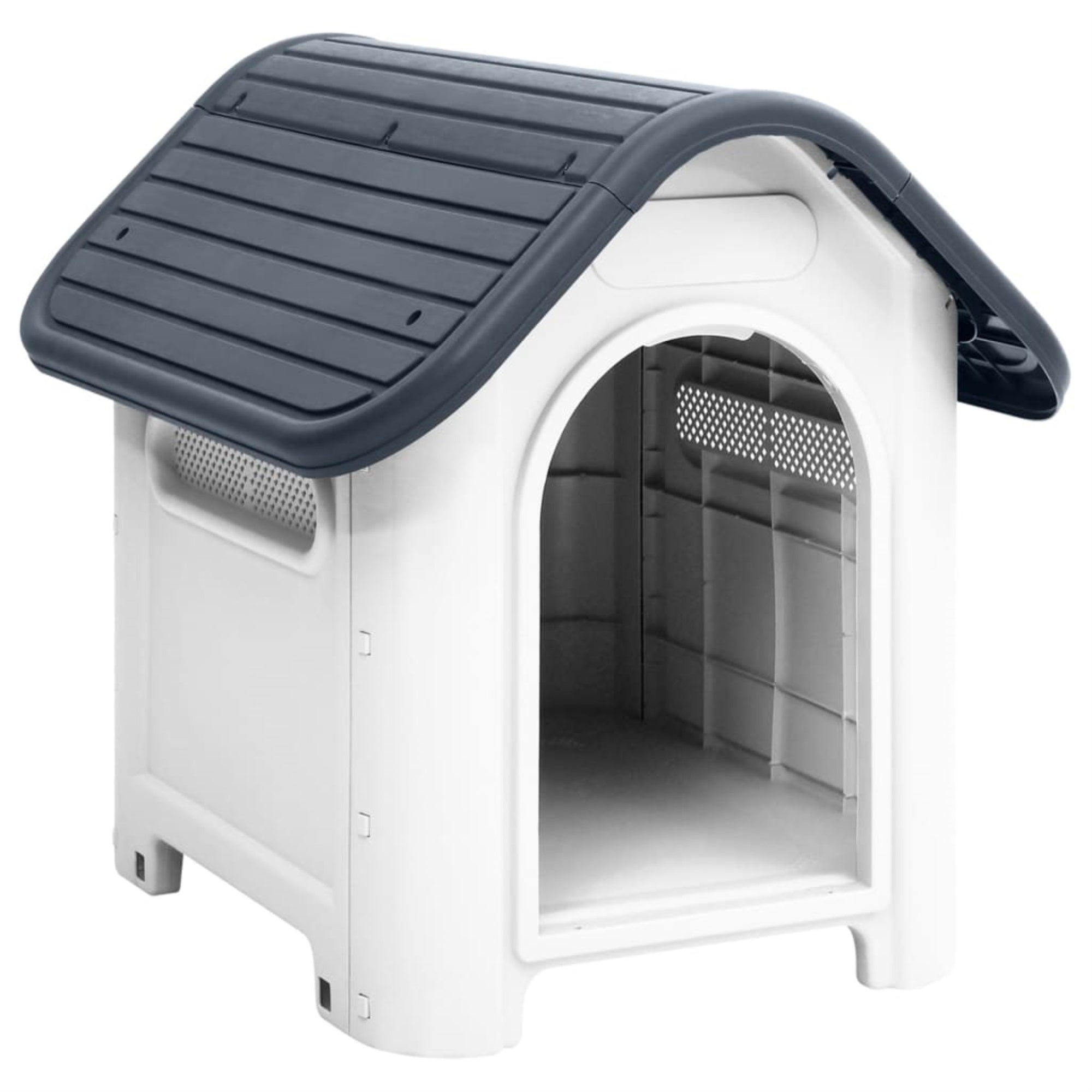 Vidaxl Dog House Gray 23.2'X29.5'X26' Polypropylene