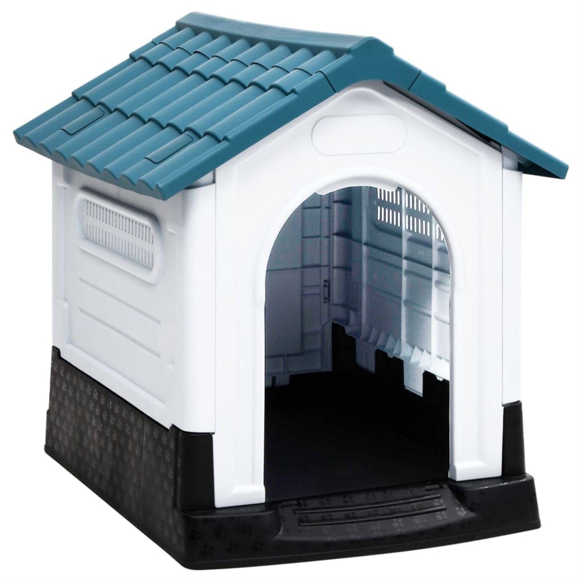 Vidaxl Dog House Blue 22.4'X26.8'X26' Polypropylene