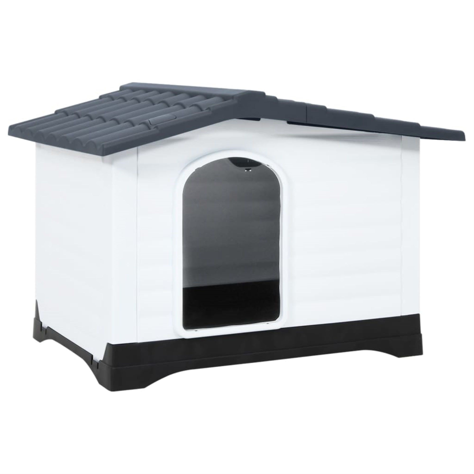 Vidaxl Dog House Gray 35.6'X26.8'X26' Polypropylene