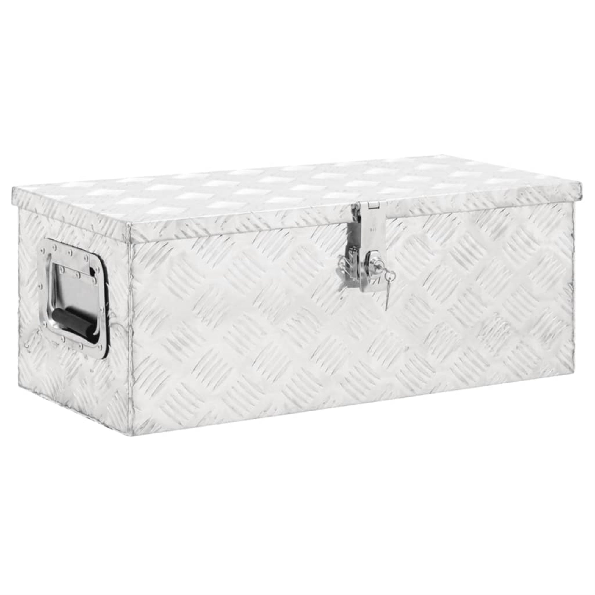 Vidaxl Storage Box Silver 27.6'X12.2'X10.6' Aluminum