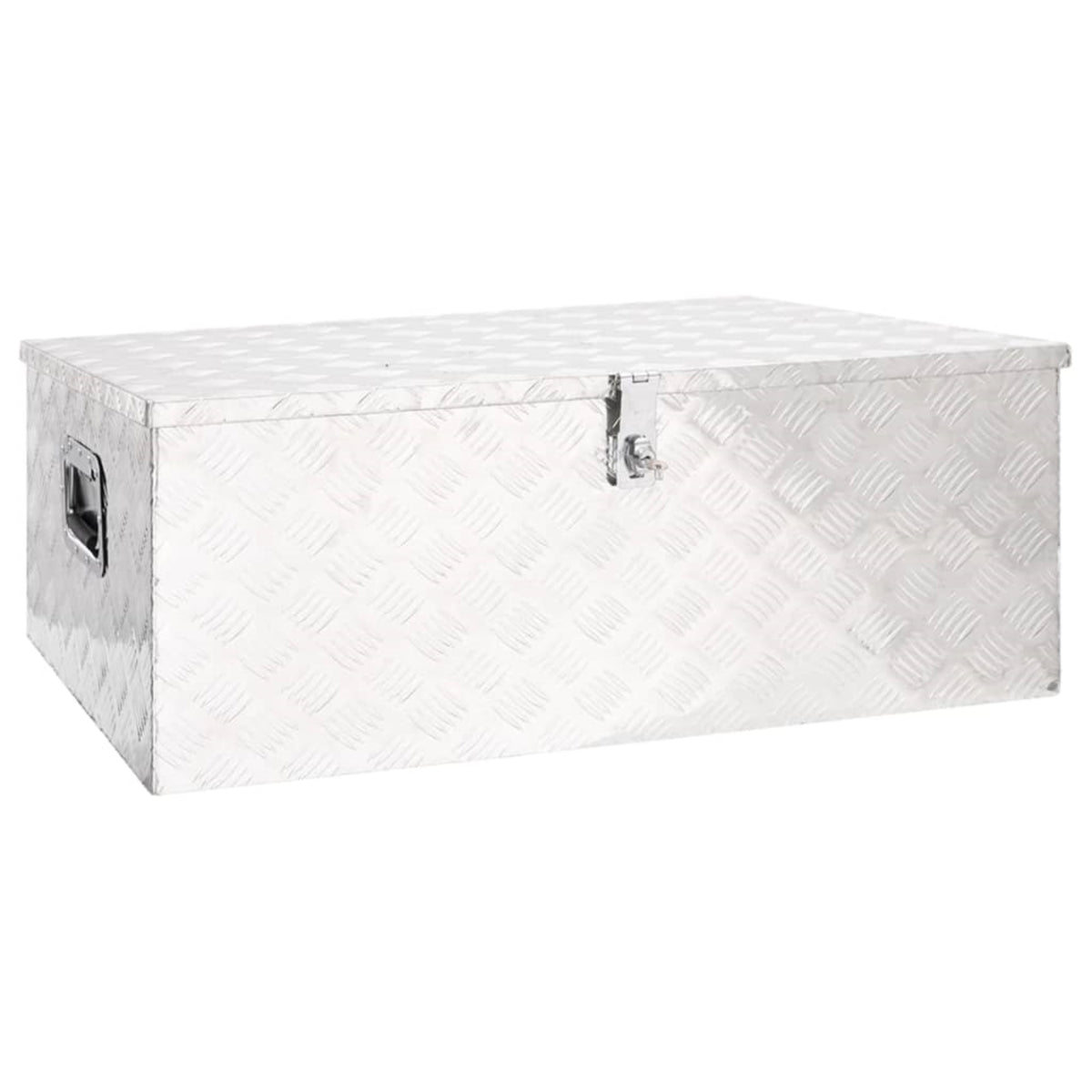 Vidaxl Storage Box Silver 39.4'X21.7'X14.6' Aluminum