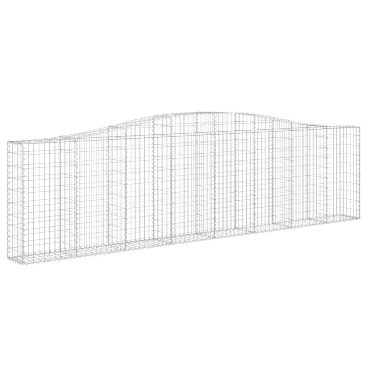 Vidaxl Arched Gabion Basket 157.5'X11.8'X39.4'/47.2' Galvanized Iron