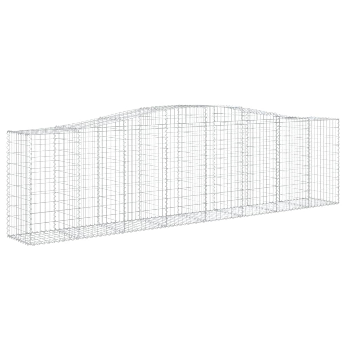 Vidaxl Arched Gabion Basket 157.5'X19.7'X39.4'/47.2' Galvanized Iron