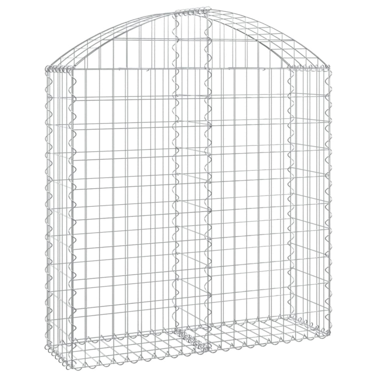 Vidaxl Arched Gabion Basket 39.4'X11.8'X39.4'/47.2' Galvanized Iron