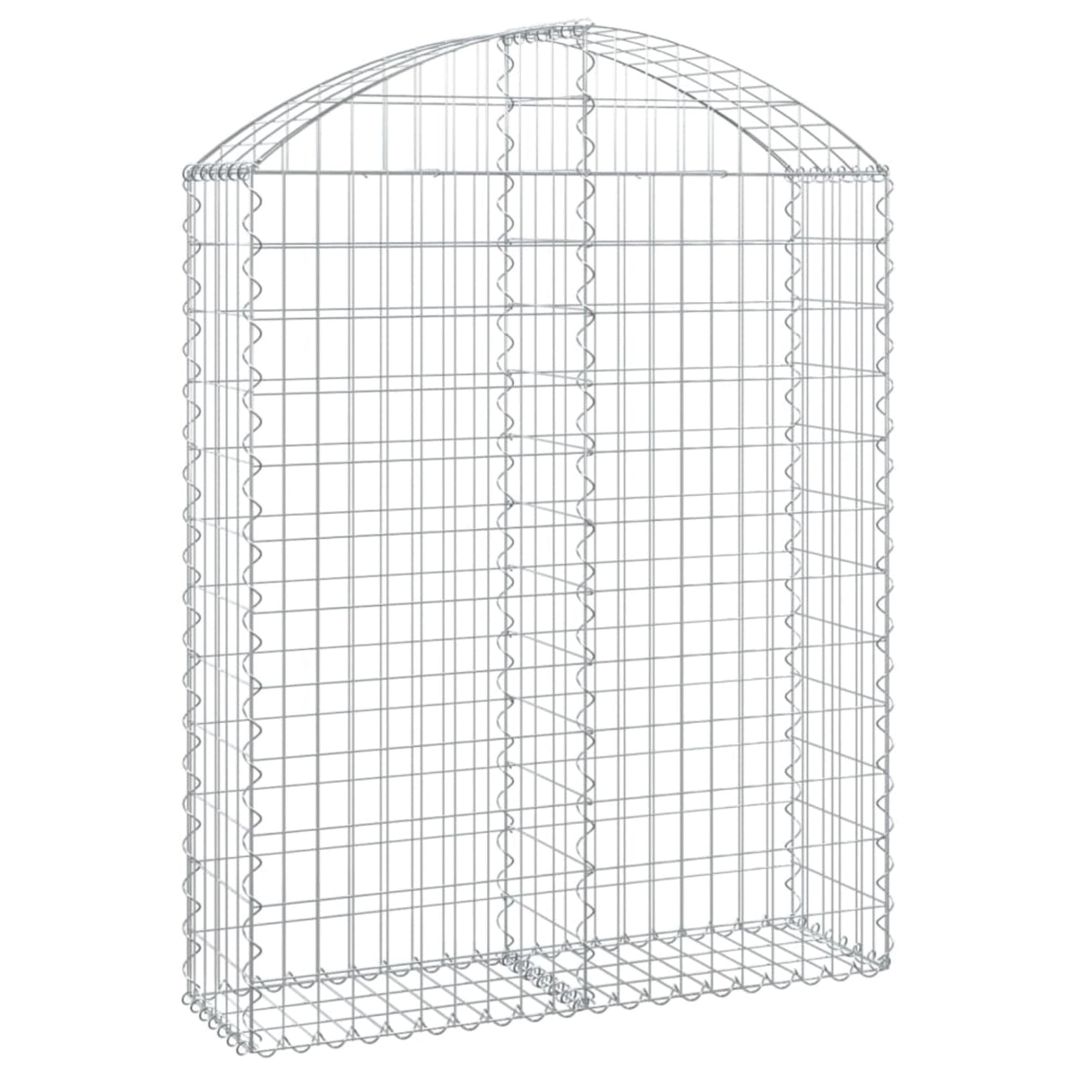 Vidaxl Arched Gabion Basket 39.4'X11.8'X47.2'/55.1' Galvanized Iron