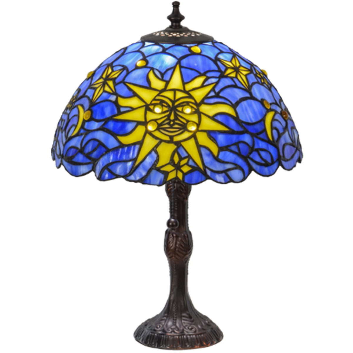 16.5'H Sun Moon & Stars Table Lamp