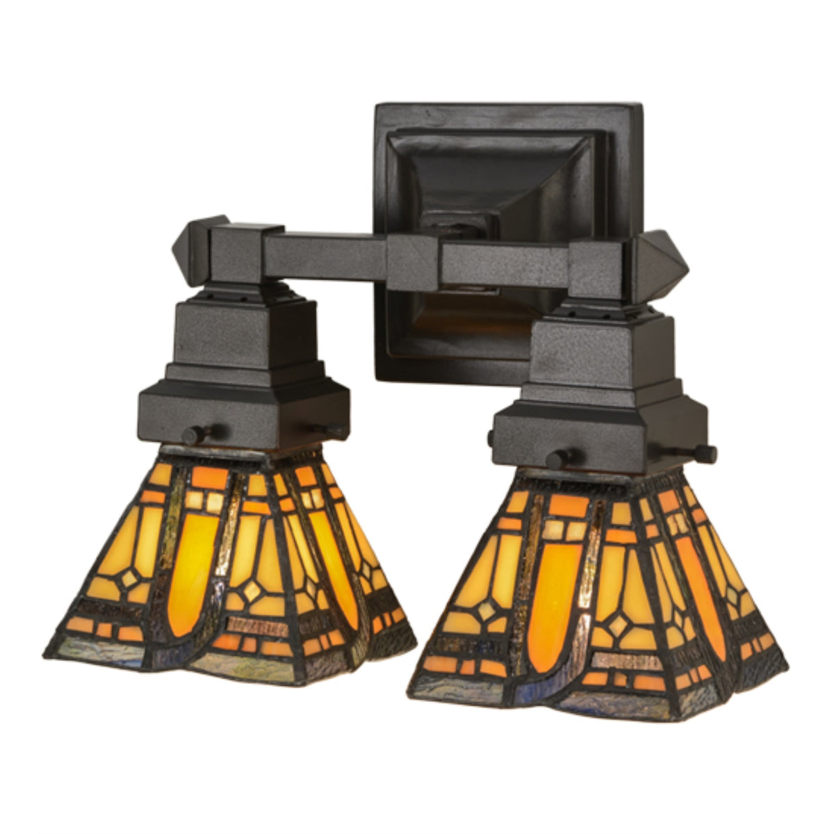 12'W Sierra Prairie Mission 2 Lt Wall Sconce