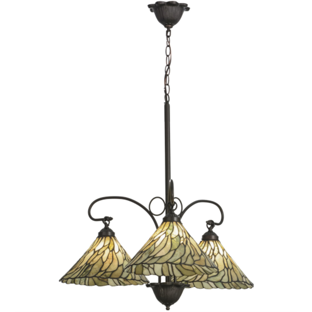 30'W Willow Jadestone 3 Lt Chandelier