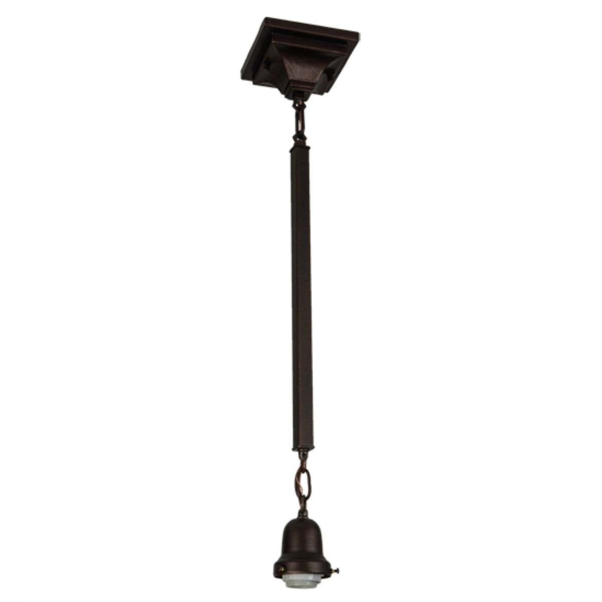 30'H 1 Lt Bungalow Pendant Fixture