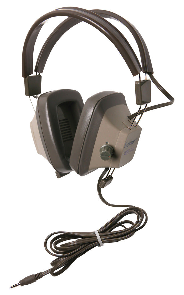 Califone Eh-3Sv Explorer Binaural Headphone, Light Grey/Beige