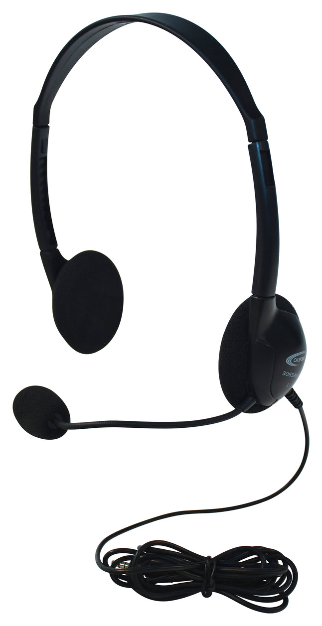 Califone 3065Avt Light-Weight Multimedia Stereo Headset With Plug, 40 Mw