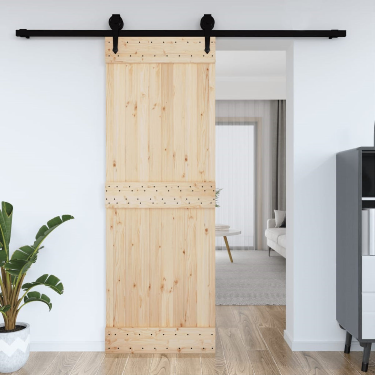 Vidaxl Door Narvik 31.5'X82.7' Solid Wood Pine