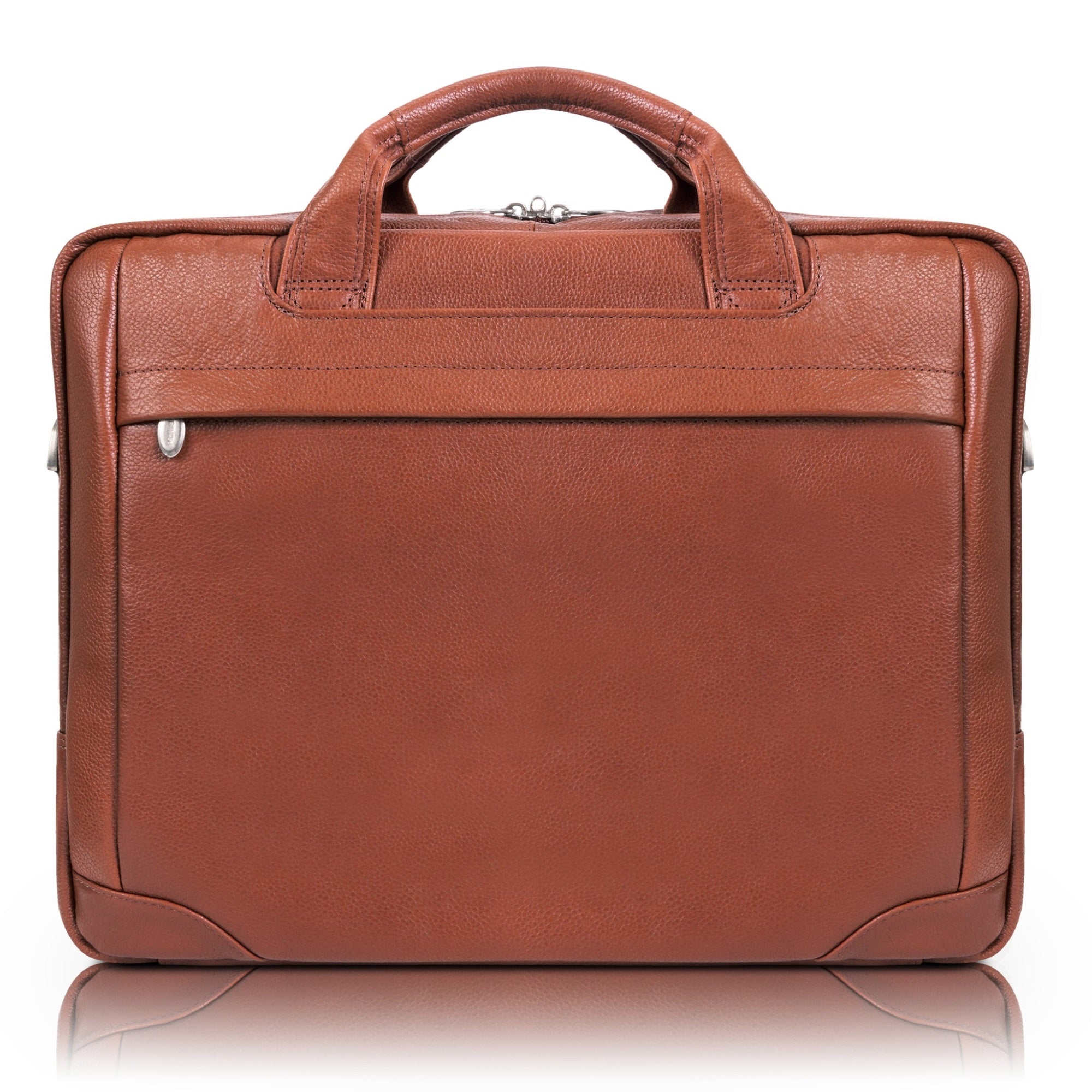 S Series | Bridgeport | 17 Large Leather Laptop & Tablet Briefcase - Brown