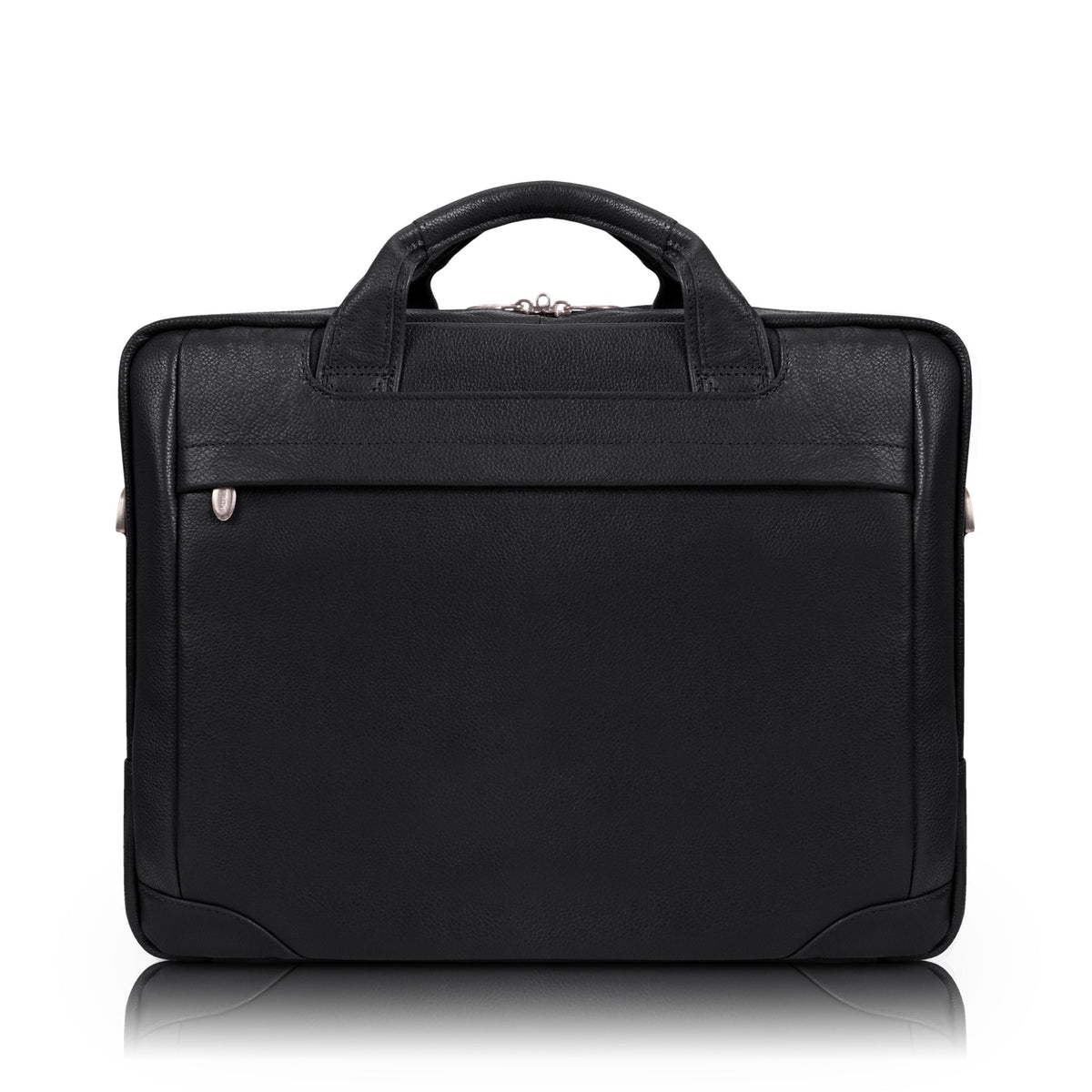S Series | Bronzeville | 15 Medium Leather Laptop & Tablet Briefcase - Black
