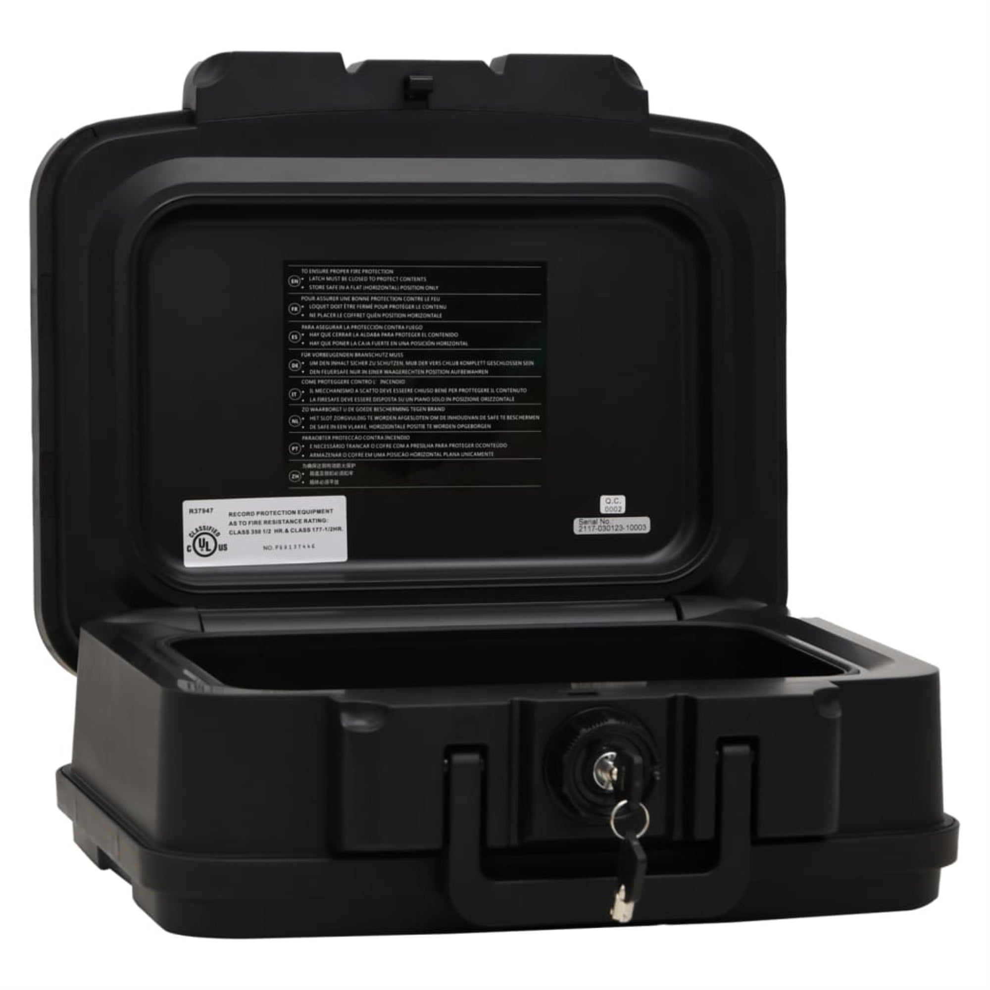 Vidaxl Safe Box Black 15'X12.8'X6.5' Polypropylene