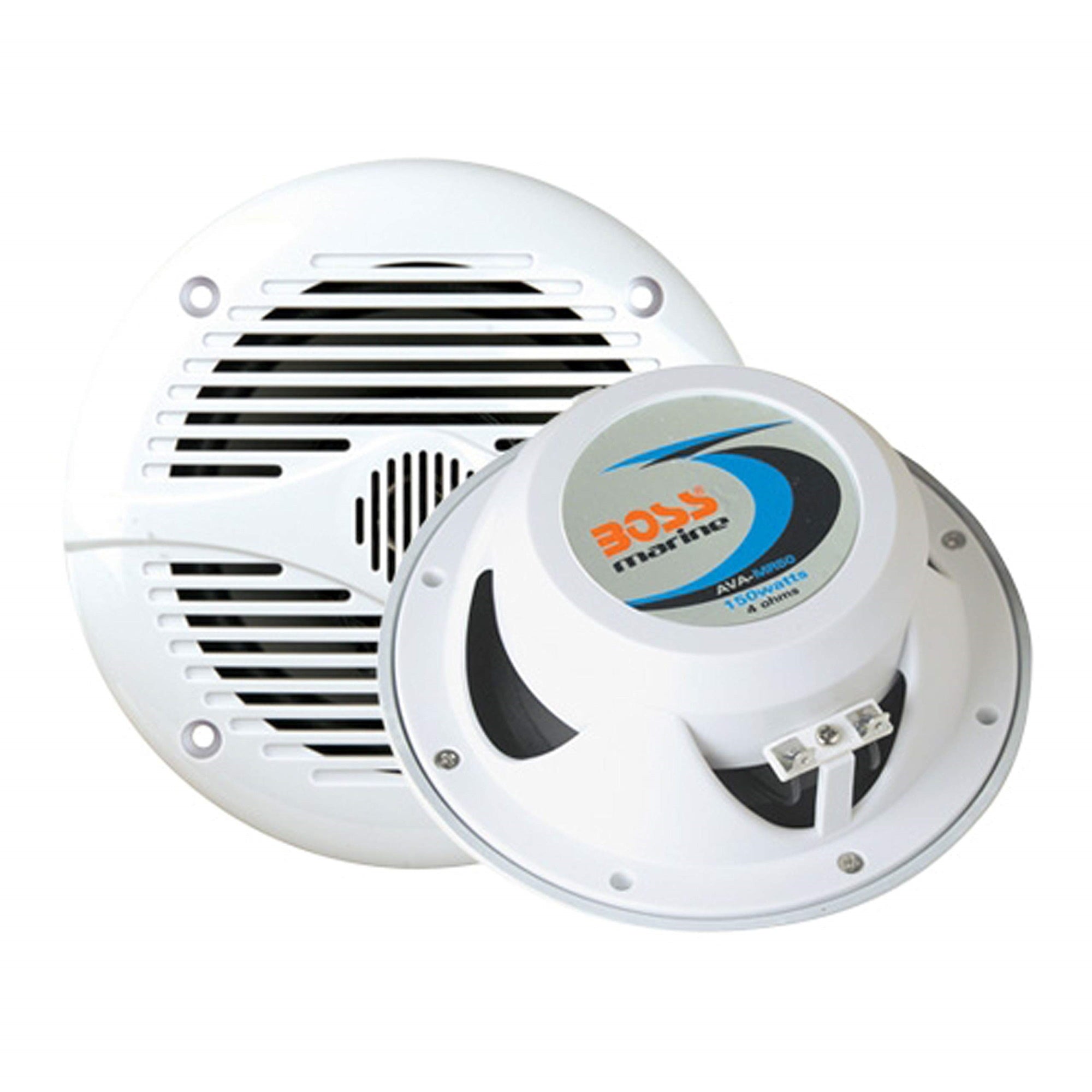 Boss Audio Mr60W White 6.5' Round Speakers (Pair)