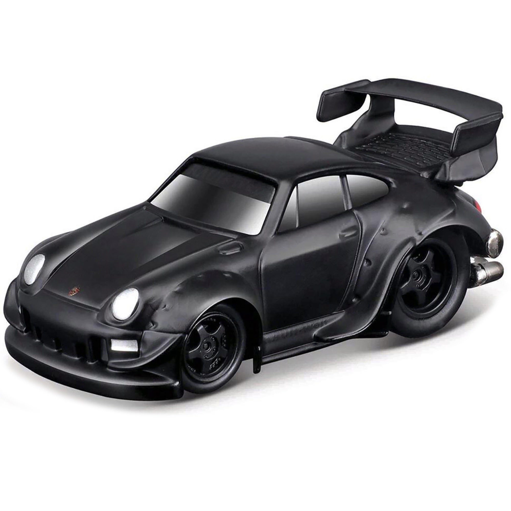 Rwb 993 911 Matt Black 1/64 Diecast Model Car By Muscle Machines