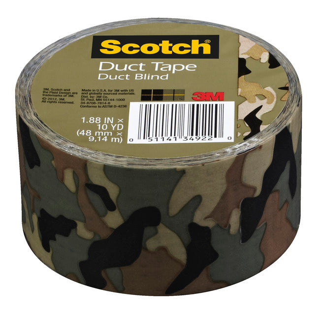 Scotch Colored Duct Tape, 1.88 Inches X 10 Yards, Camo