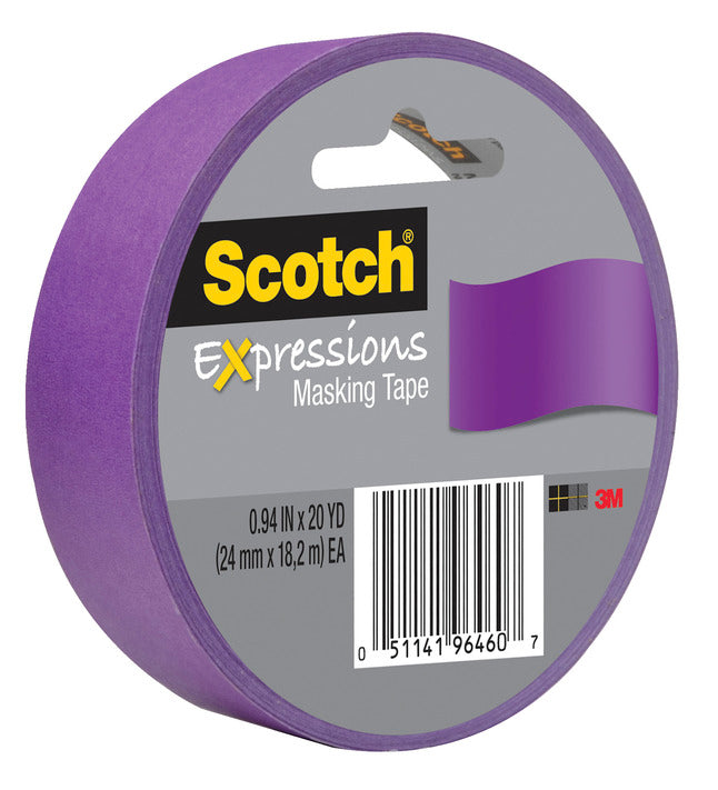 Decorative Masking Tape .94 In X 20 Yds Purple