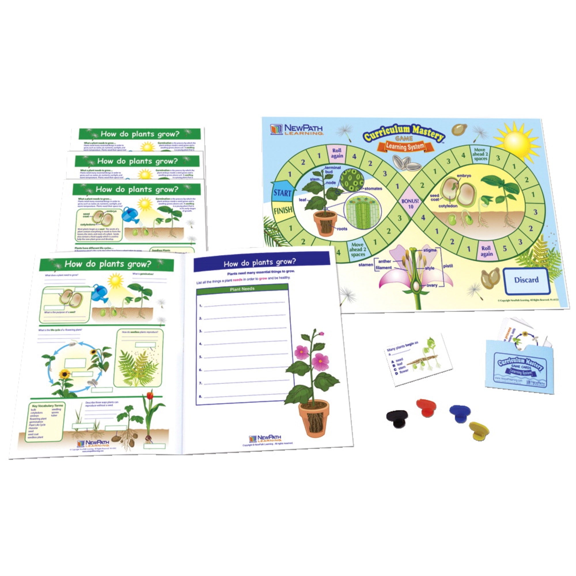 Newpath Learning How Do Plants Grow? Learning Center, Grades 3-5