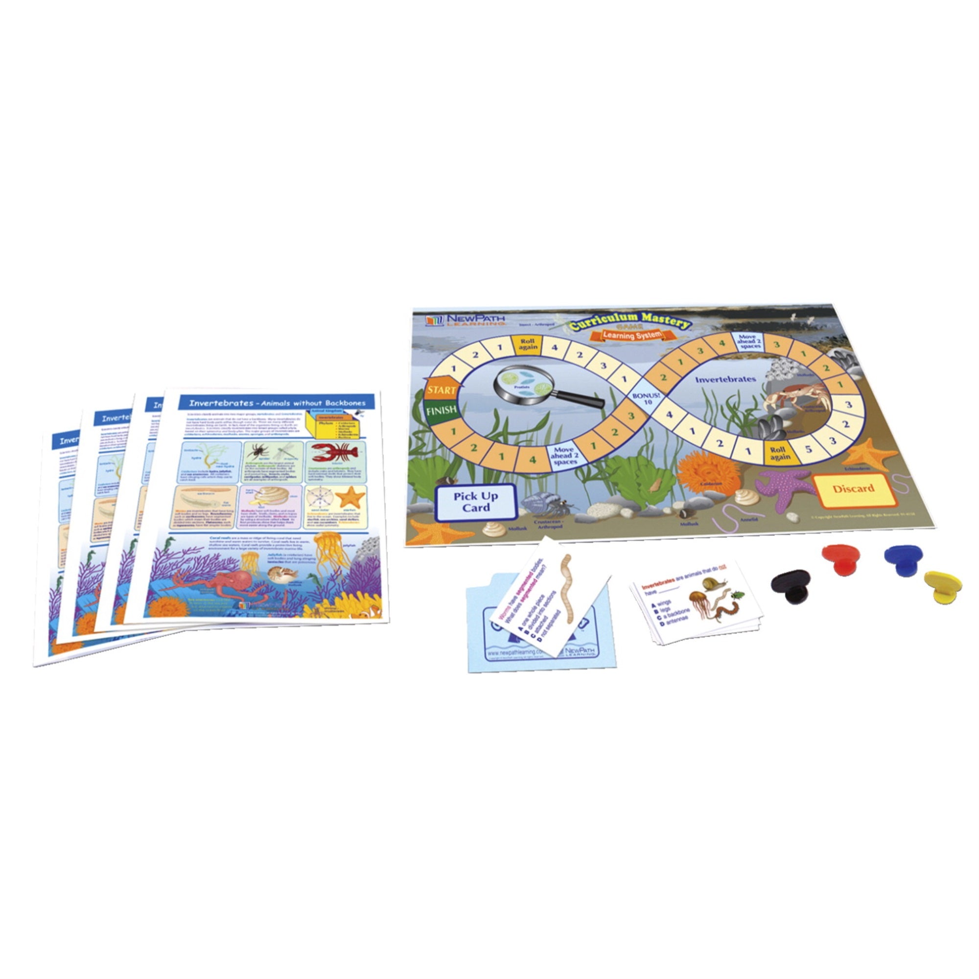 Newpath Learning Invertebrates-Animals Without Backbones Learning Center, Grades 3-5