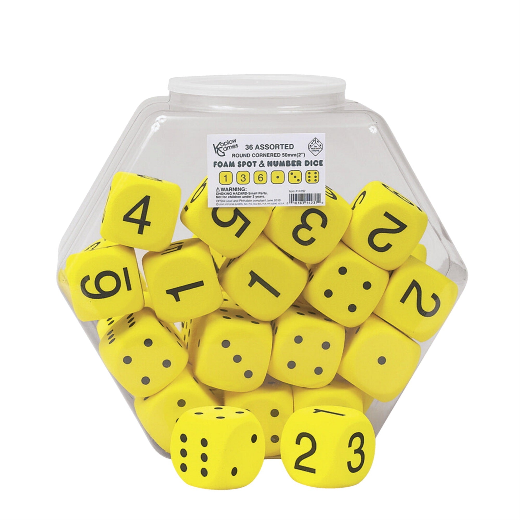 Koplow Games Math Dice, 2 Inch, Set Of 36