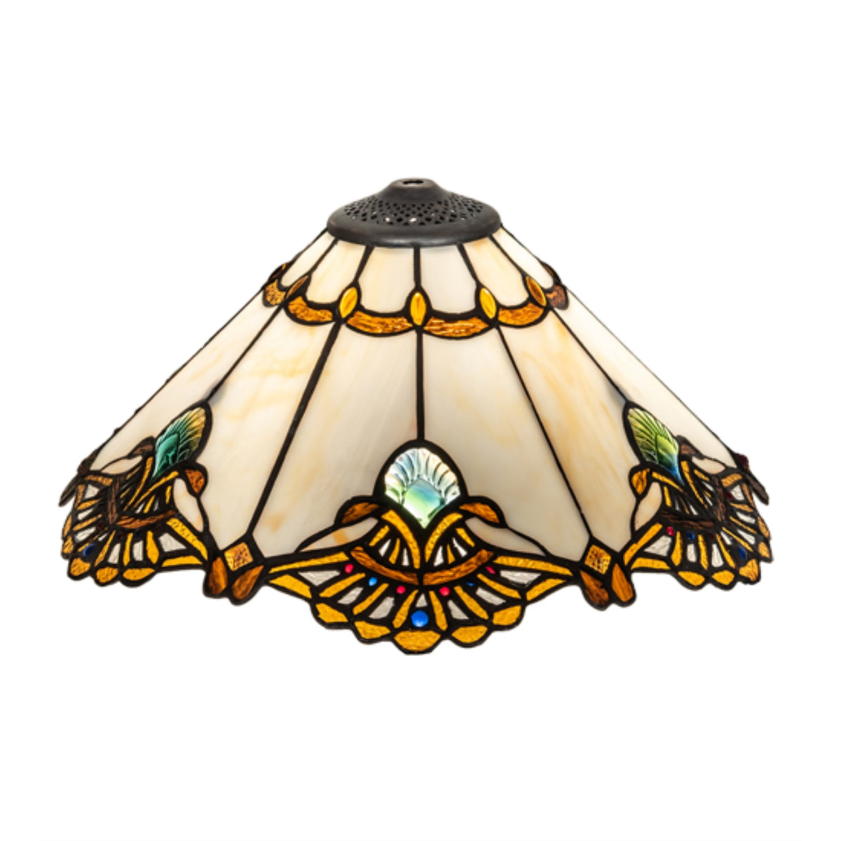 16' Wide Shell With Jewels Shade