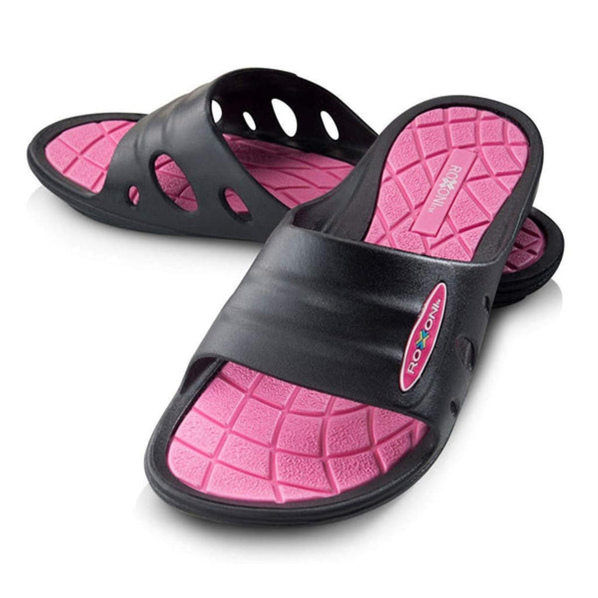 Roxoni Womens Summer Flip Flop Beach Open Toe Slide Sandals With Rubber Sole