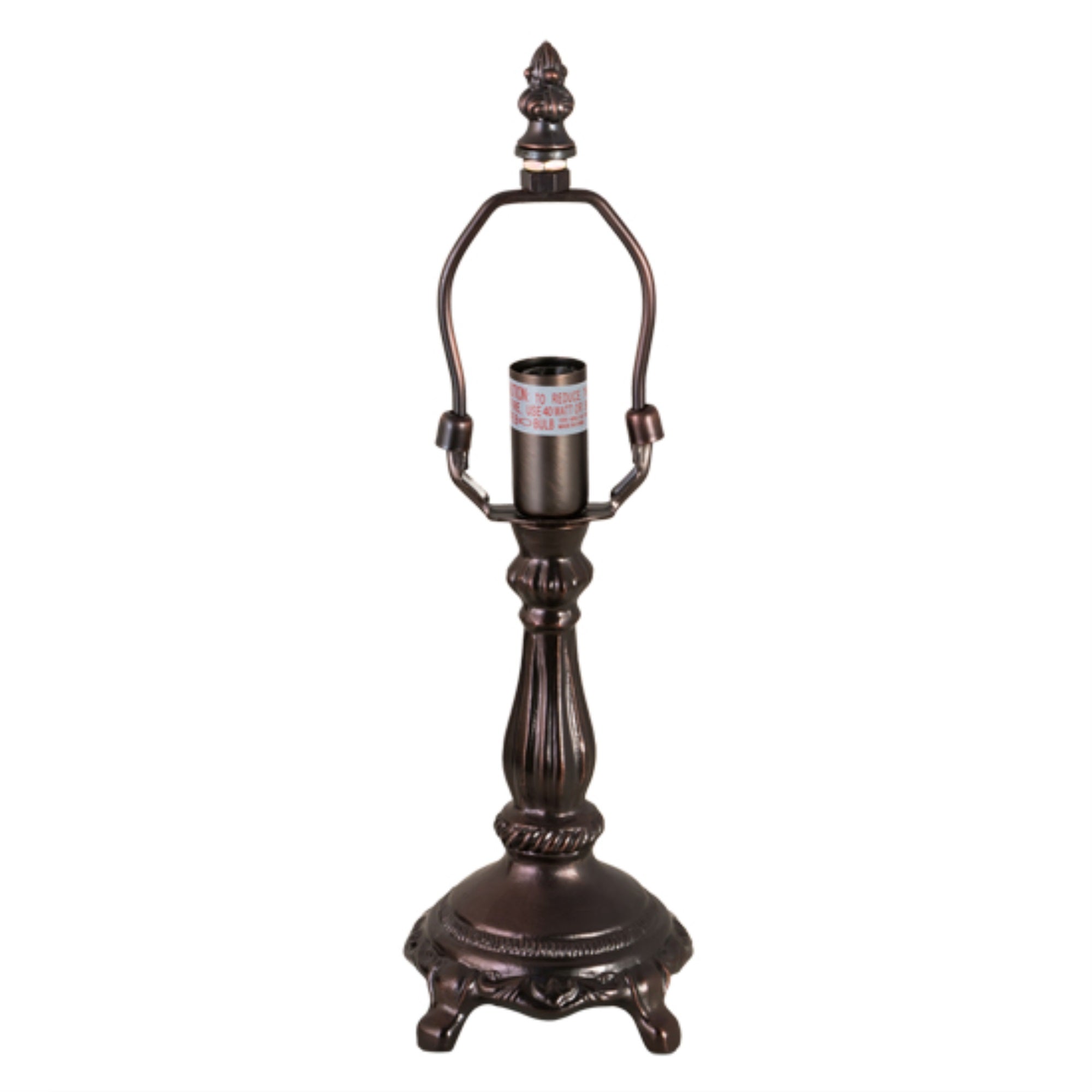 7'H Mahogany Bronze Table Base