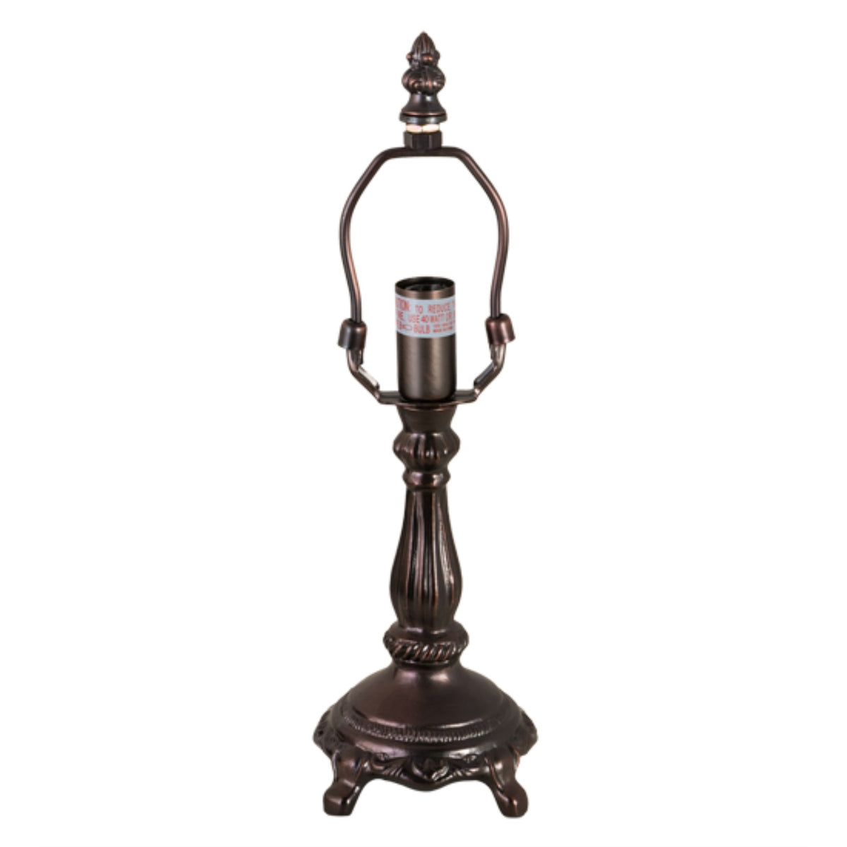 7'H Mahogany Bronze Table Base