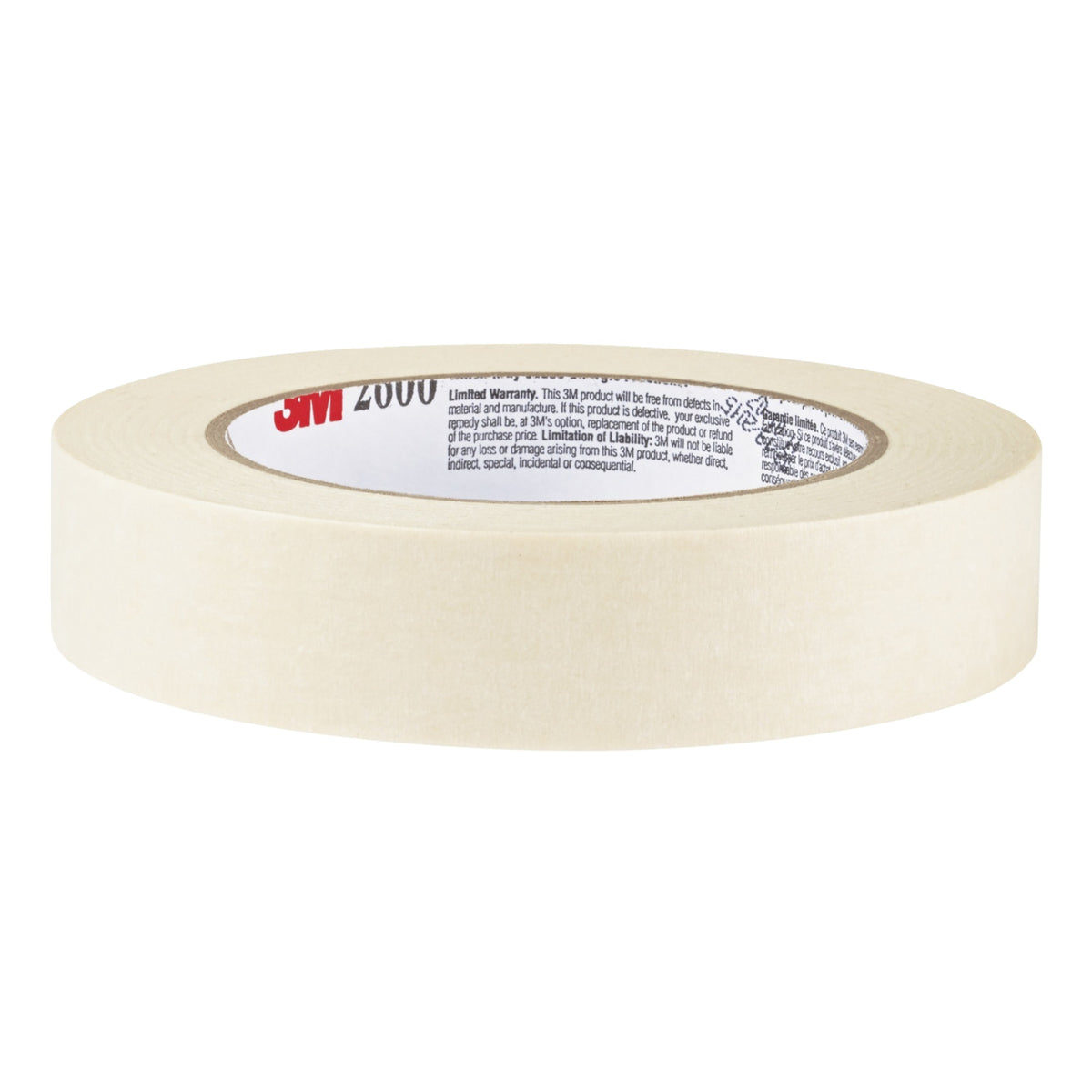 Highland 2600 Masking Tape, 2 Inches X 60 Yards, 3 Inch Core, Pack Of 6
