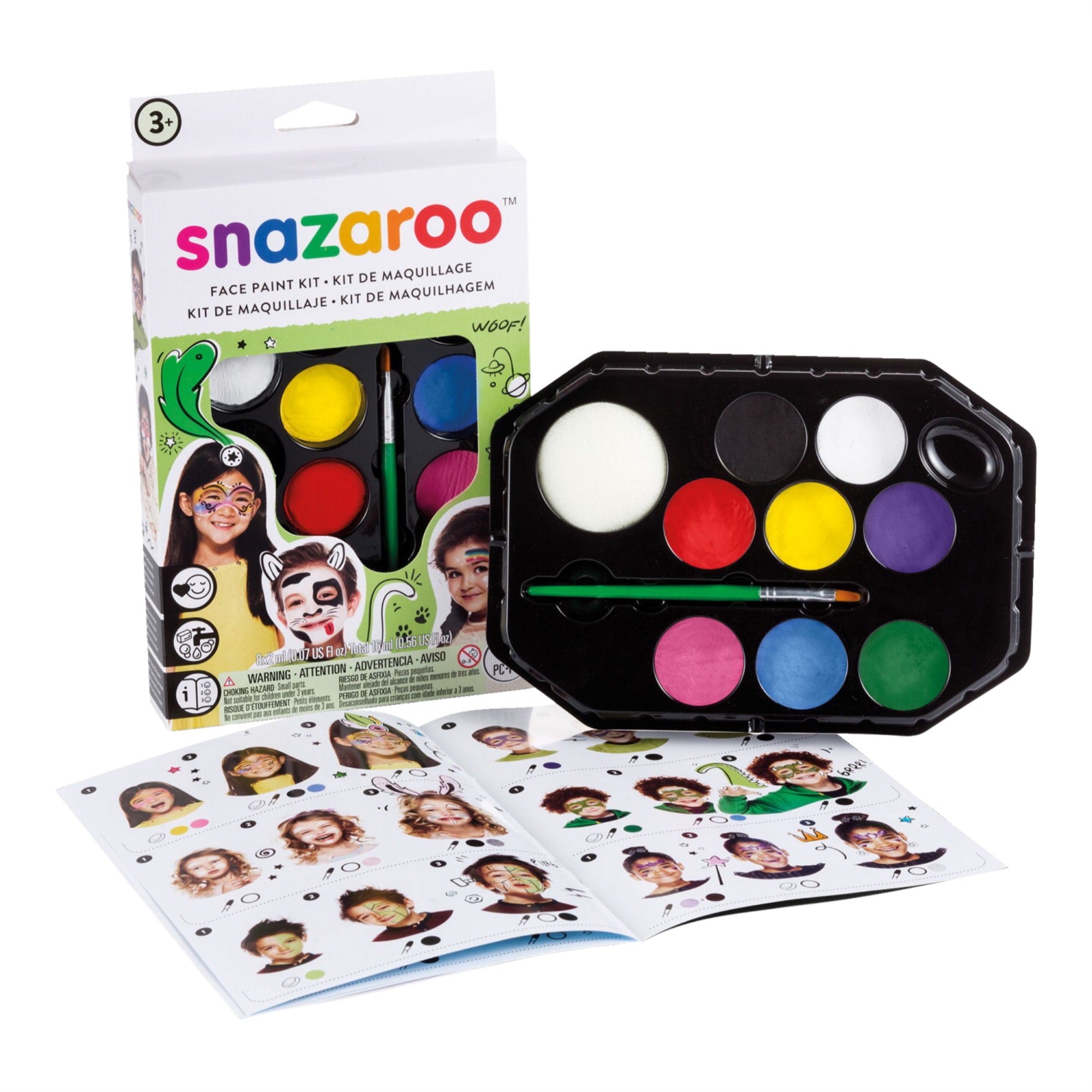 Snazaroo Face Painting Palette Kit, Assorted Colors