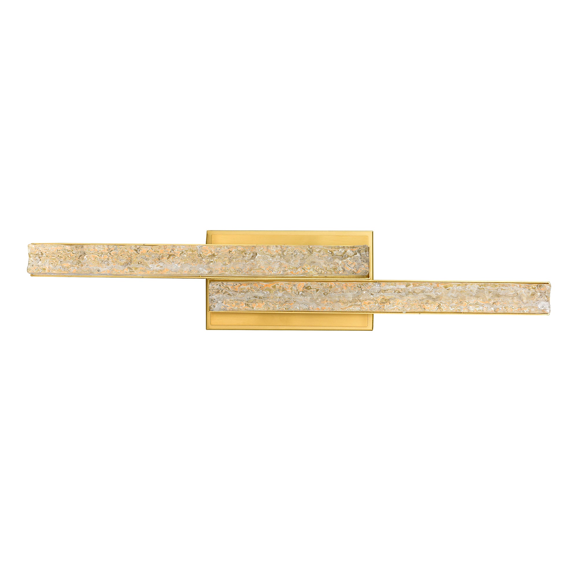 Stagger Integrated Led Brass Vanity Light