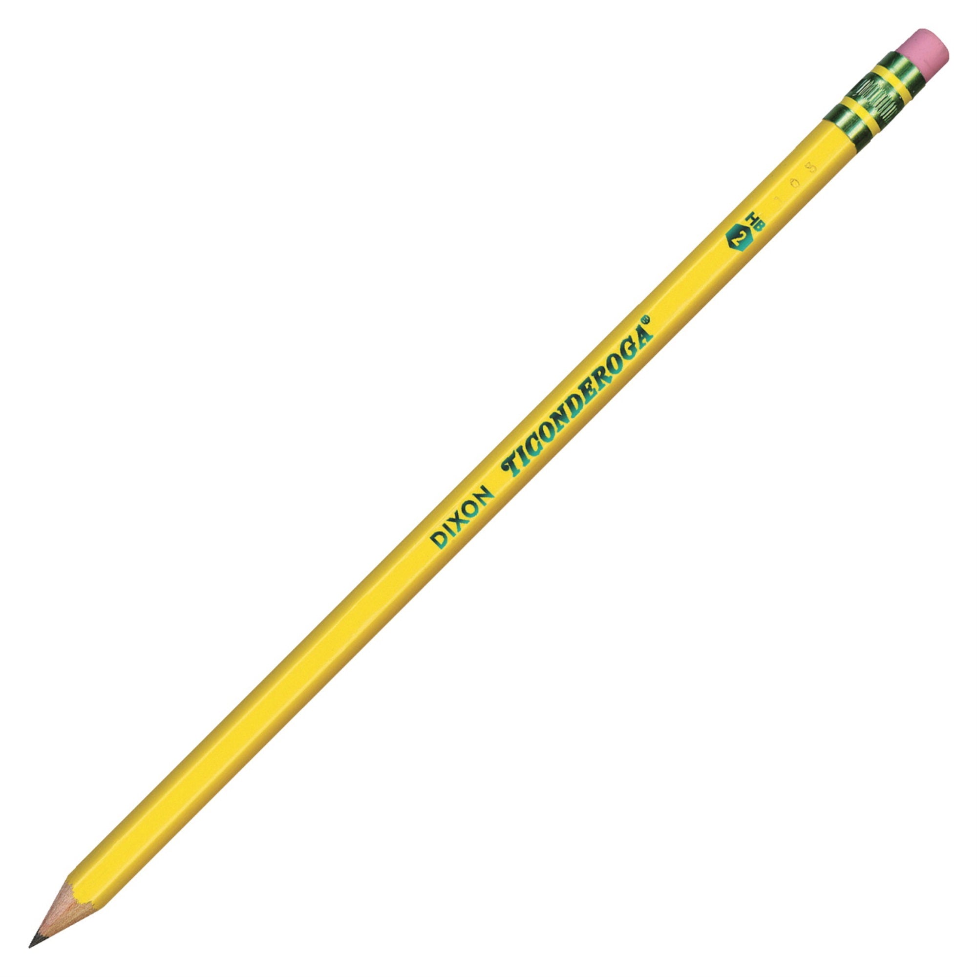 Ticonderoga Pre-Sharpened #2 Pencil With Eraser, Pack Of 72