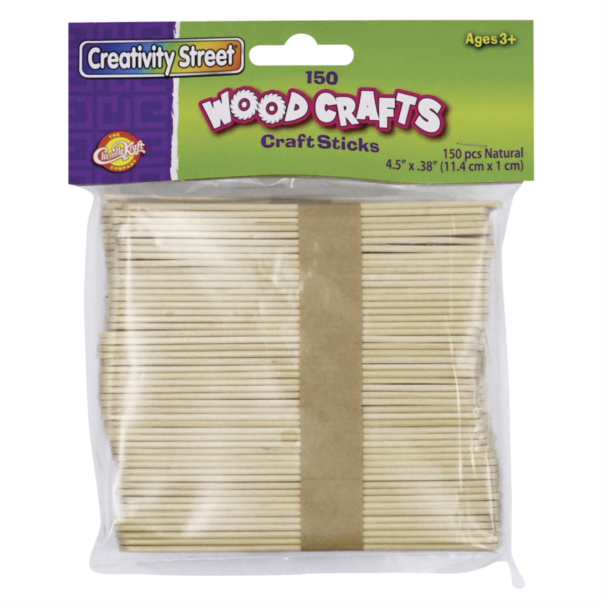 Creativity Street Craft Sticks, Natural Color, Pack Of 150