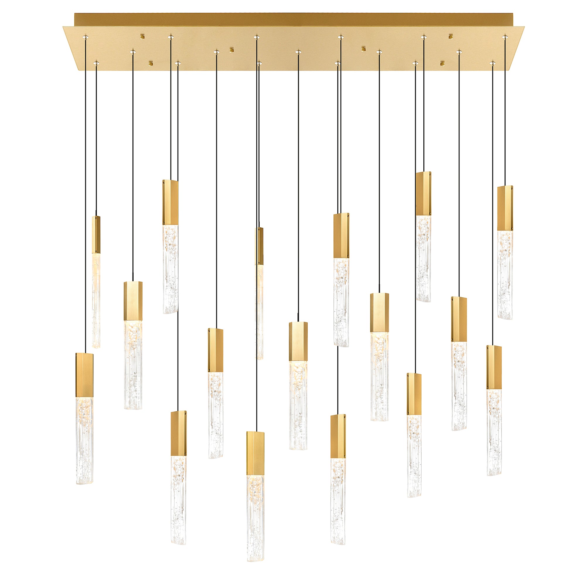 Greta Integrated Led Brass Chandelier