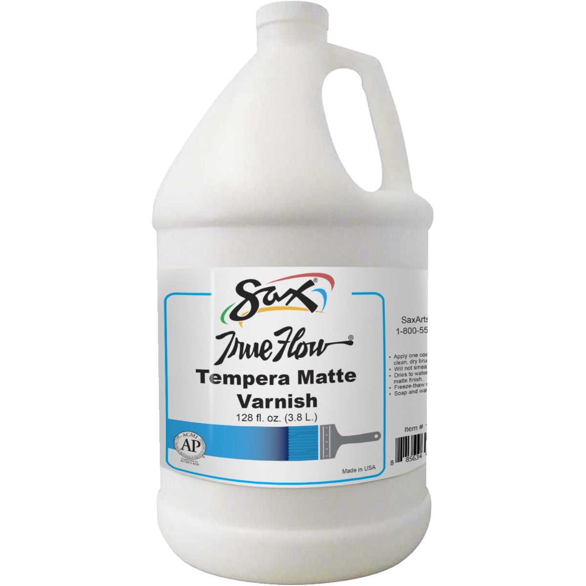 Sax True Flow Tempera Varnish, Matte Finish, 1 Gallon