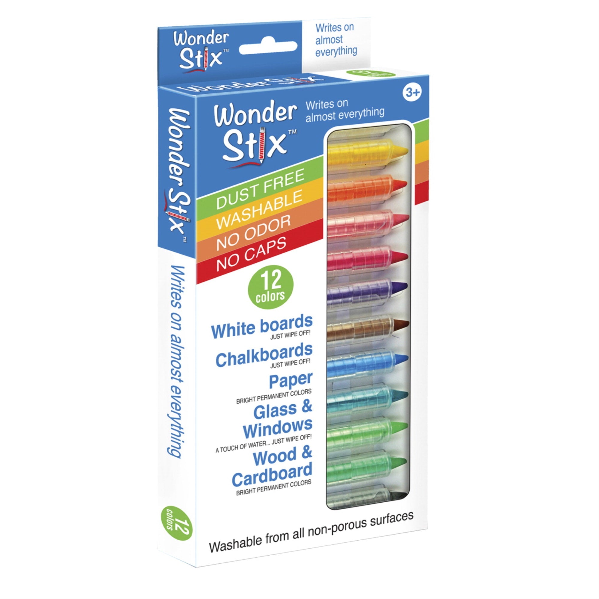 The Pencil Grip Inc Wonder Stix, Assorted Colors, Set Of 12
