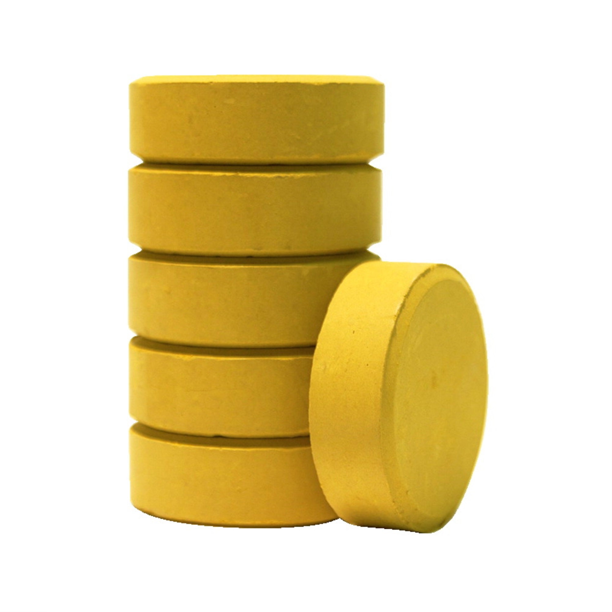 Jack Richeson Large Tempera Cakes, Yellow Ochre, Pack Of 6